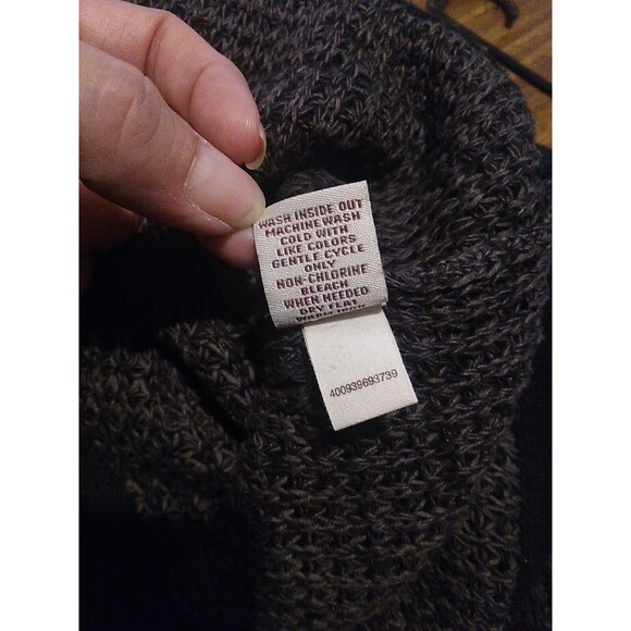 Mudd Sweater Black/Gray Long Sleeve Womens Size Small 100% Cotton - Picture 7 of 7